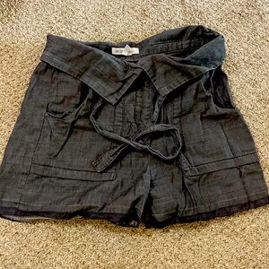BCBGeneration paper bag waist shorts